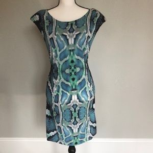 Printed zippered dress